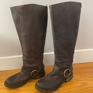 Steve Madden Judgement Leather Riding Boot size 7